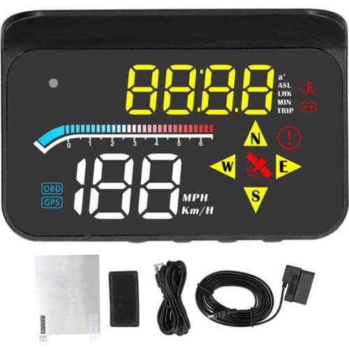 Gauge speed auto accessories Auto OBD2 + GPS Systerm HUD Head‑Up Display Digital Car Speed Projector Universal auto