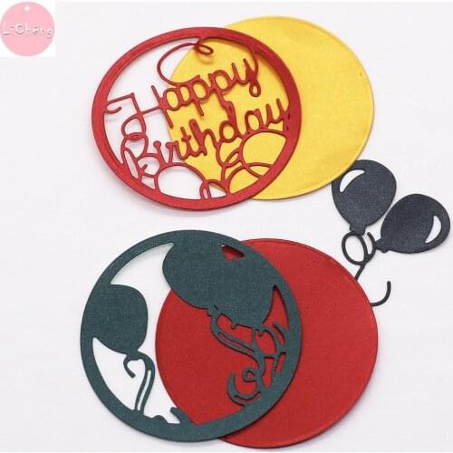 Happy Birthday Word Dies for Scrapbooking Album Card Making Crafts Embossing Folder Stencil Mold Slimline Card Dies
