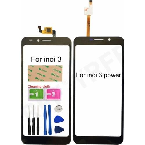 For Inoi 3 Glass Touch Screen For Inoi 3 Power Touch Screen Digitizer Sensor Glass Panel Replacement Parts