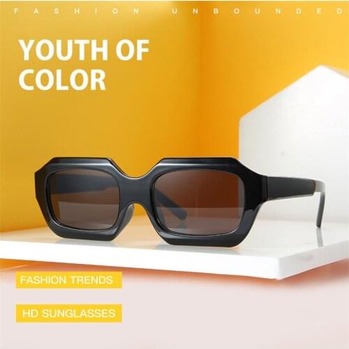 2021 Brand Design Classic Vintage Women Sunglasses Luxury Fashion Men Sun Glasses Square Transparent Plastic Glasses Uv400