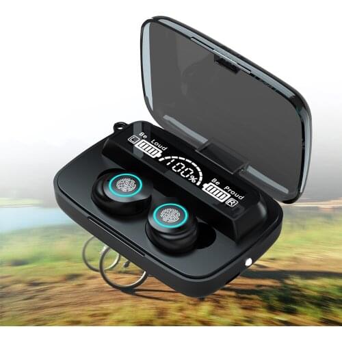 V5.1 Wireless Bluetooth Earphone For IOS Android HD Stereo Headphone Sports Waterproof Headset With 4000mAh Battery Charge Case