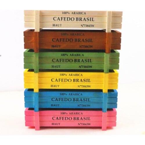 Vintage Wood Garden Flower Planter Succulent Pot Rectangle Trough Box Plant Bed