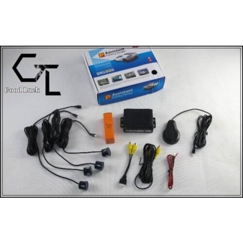 Visual Car Parking Sensor & Monitor with BiBi Voice Sensors Video Parking Sensor Backup Radar System 4 Sensors Accessories 213