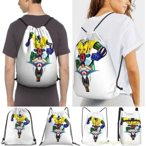 Kotetsu Jeeg Women Purpose Drawstring Backpack Bags Men Outdoor Travel Backpacks For Gym Training Swimming Fitness Bag