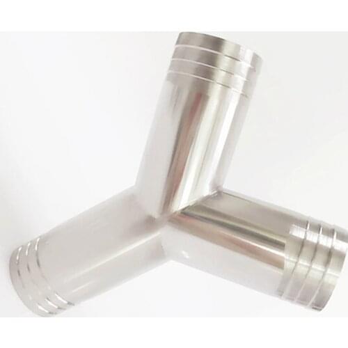 1-1/2" 38mm OD Hose Barb 304 Stainless Steel Sanitary Y Type Pipe Fitting For Home Brew Homebrew Wine Beer Brewing