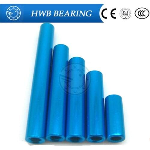 10PCS x 22mm 25mm 30mm 35mm 37mm 40mm M3 od=5mm BlUE Aluminum alloy Standoff/Spacer Stud Fastener aluminum column