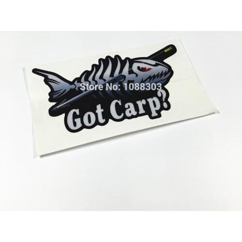 3sizes COOL Got Carp? Personality Outdoor Fishing Car Sticker Fishing Hobby Motorcycle Decals Fish Free Shipping