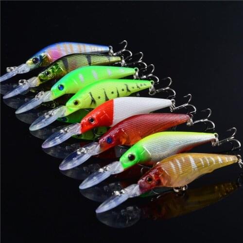 3D Eyes Plastic High Quality Fishing Bait 9cm/6.5g Artificial Minnow Floating Wobblers Anti-Corrosion Fishing Lure Hard Bait