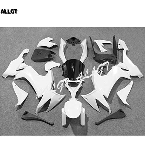 ABS Injection Mold Fairing Kits For 2008 2009 2010 Kawasaki Ninja ZX10R ZX-10R ZX 10R - White