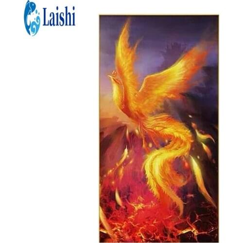 3D Diy Diamond Painting Abstract golden bird round drill Diamond Embroidered Rhinestone Picture Mosaic Home Decoration pictures