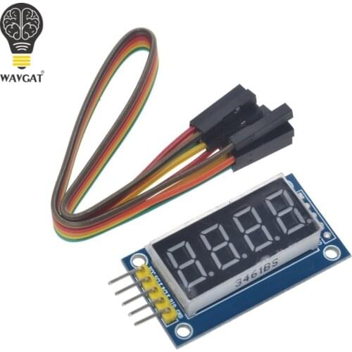 Free Shipping 4 Bits Digital Tube LED Display Module Four Serial for 595 Driver