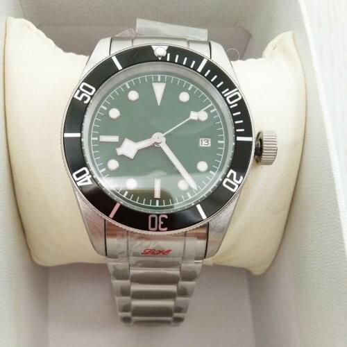 2021 Waterproof Luxury Corgeut Brand NH35A Automatic Mechanical Wristwatches Sterile Dial Luminous Sapphire Men Watch Male Clock