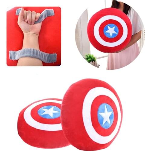 Disney M Marvel Avengers Captain America Shield Pillow Children Pillow Sofa Pillow Car Pillow Room Decoration Birthday Gift