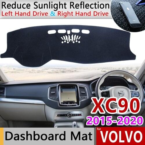 For VOLVO XC90 2015 2016 2017 2018 2019 2020 Anti-Slip Mat Dashboard Cover Pad Sunshade Dashmat Protect Carpet Car Accessories