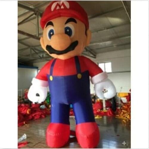 16ft Customized Giant Inflatable Super Mario 5M Mario without blower
