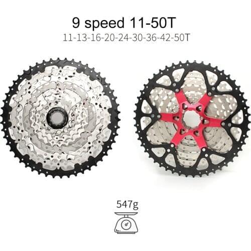 Mountain Bike Threaded Flywheel 8 9 10 11 12 Speed 11-36T/40T/42T/46T/50T/52T Bike Variable Gear Folding Tower Wheel Multiple