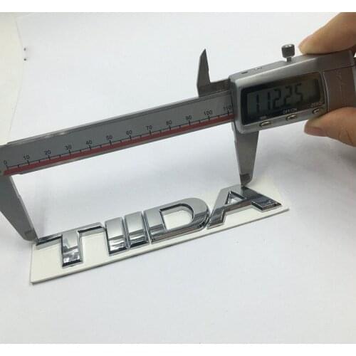 Jdm Car Styling 3D Chrome Emblem For Nissan TIIDA Sticker Refit Accessories Letter Trunk Badge Modified Car Stickers and Decals