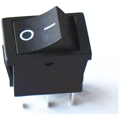 Joying Liang KCD2 15*21mm Black Rocker Switch ON/ OFF 6 Foot Small Switches 2 Piece