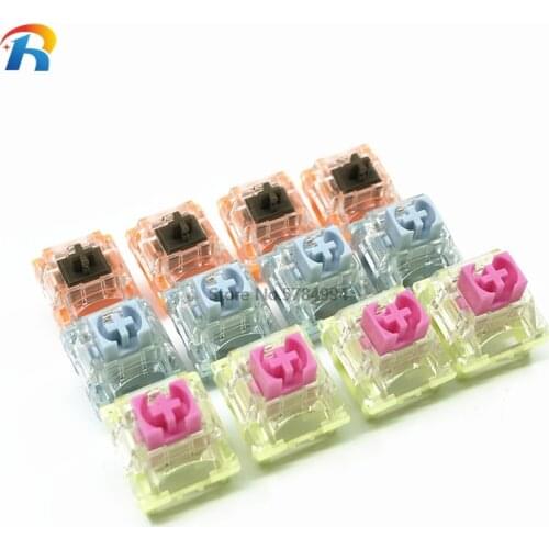 TTC Bluish White 42g/gold pink 37g/Golden brown 55g Switch Linear Switches For Customized Mechanical Keyboard MX Series 3 Pins