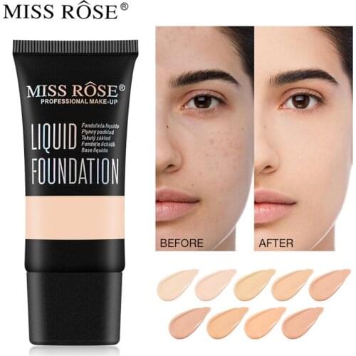 New Hot Foundation Makeup 9 Colors Liquid Matte Moisturizer Face Base High Coverage Brighten Concealer Cream Fond De Teint TSLM