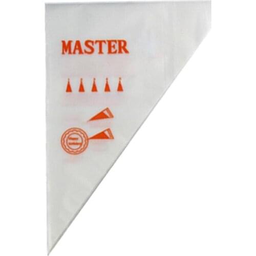 100 Pcs Disposable Plastic Decorating Pastry Bags Icing Piping Bags Cake Pizza Decoration Cream Pastry Bag Nozzle Baking Tools