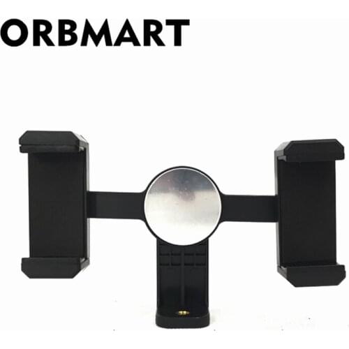 ORBMART 2 Positions Heads Mobile Phone Live Broadcast Holder with Mirror For iPhone SAMSUNG Xiaomi Universal Cellphone Clip