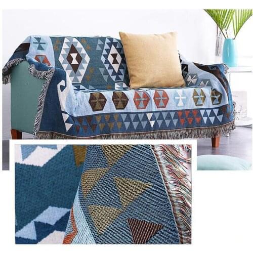 Full Cover Dust-proof Cover Table Cloth Geometry Sofa Soft Blanket Office Nap Bedding Tapestry Throw Air Condition Yoga Blankets