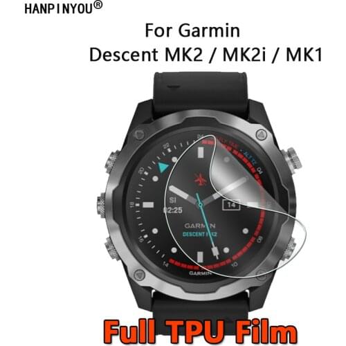 For Garmin Descent MK2S MK2 MK2i MK1 Diving Watch Clear Full Cover Soft TPU Hydrogel Film Screen Protector (Not Tempered Glass)