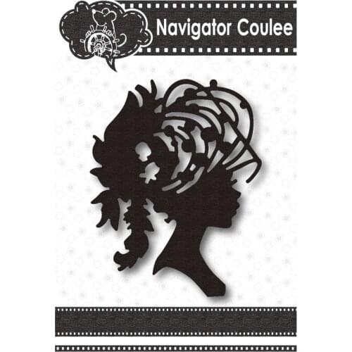 Hat girl cutting die 2021 dead scrapbook metal die cutting die chicken breast stencil clear stamp DIY craft creative cutting