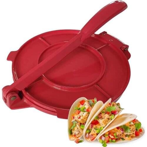 Foldable Portable Baking Tool 8 Inches Kitchen Gadgets Tortilla Press Maker Flour Corn Aluminium Alloy Accessories Bakeware
