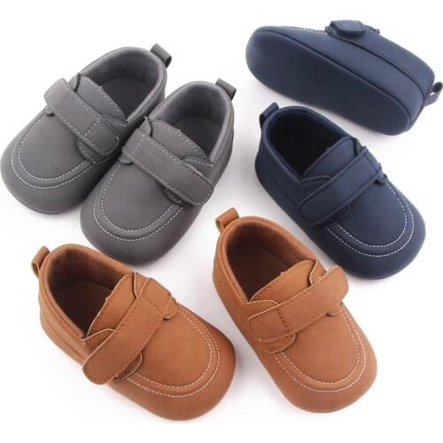 New Spring Autumn Baby Shoes Soft Sole Infant Boys PU First Walkers Antislip Newborn Baby Casual Shoes