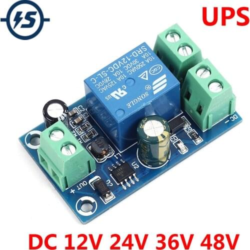 UPS Emergency Cut-off Battery Power Supply Control Switching Board 12V to 48V 10A Power-OFF Protection Module Automatic Module