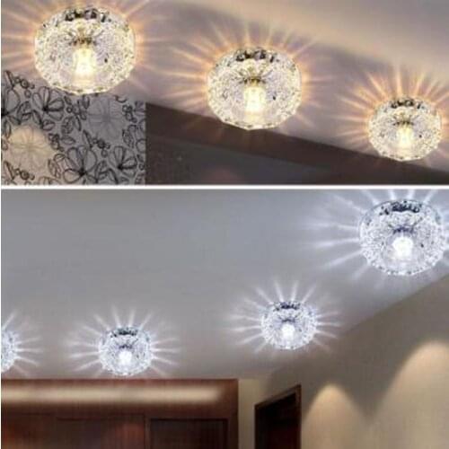 Downlight Crystal Light Ceiling Spotlight with Driver Interior 3W 5W LED Ceiling Light ZM911