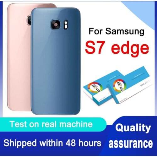 Back Housing For Samsung Galaxy S7 edge G935 G935F Back Case Battery Door Rear Cover Glass Housing Replacement With Camera Lens