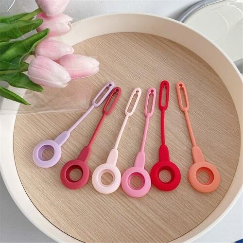 Protect Cover For Airtag Cute Cartoon Pendant Anime Silicone Sleeve For Apple Locator Tracker Anti-lost Case Keyring Accessories