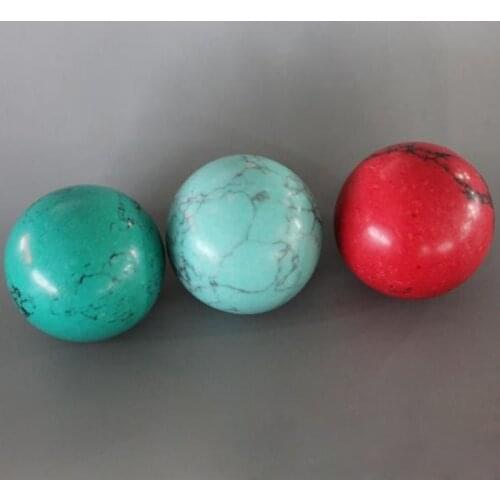 1pc x Red Green Turquoise Health Care Ball Crystal Sphere Healing Ornament 50mm