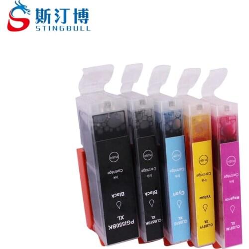 10 PCS PGI-550 CLI-551 550XL 551XL Ink Cartridge For Canon PIXMA IP7250 IP8750 IX6850 MG5450 MG6350 MG7150 MX725 MX925 With Chip