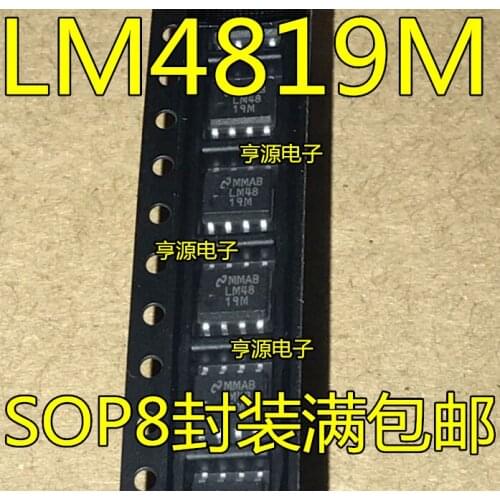 10pieces LM4819 LM4819M LM4819MX SOP-8