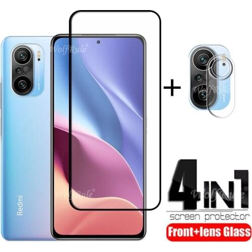 4-in-1 For Xiaomi Redmi K40 Pro Glass For Redmi K40 Pro Tempered Glass Phone Flim Screen Protector For Redmi K40 Pro Lens Glass