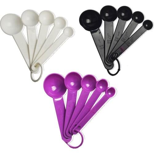 5pcs/set Creative Measuring Spoon Measuring Ladle Baking Cooking Kitchen Coffee Tools with Scale Kitchen Tools