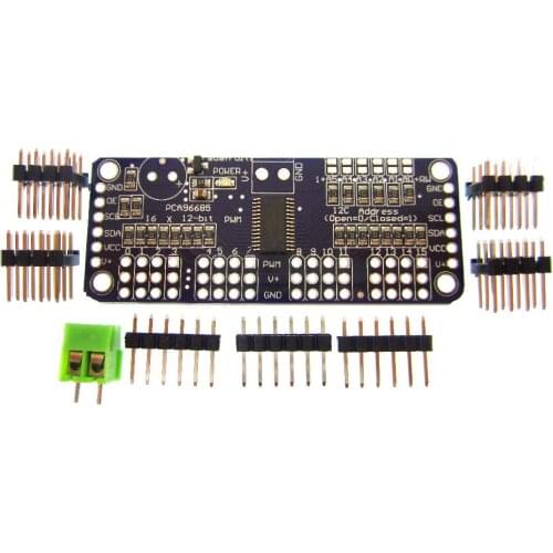 5pcs/lot 16 Channel 12-bit PWM/Servo Driver-I2C interface PCA9685 for Raspberry pi shield module servo shield
