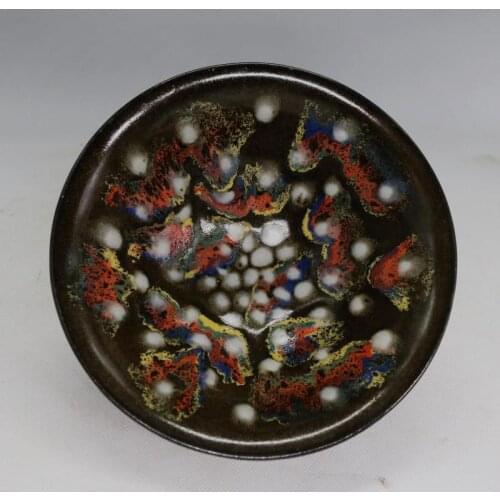 Antique Old Chinese porcelain bowl,Jian kilns pearl,handmade painted crafts, Decorations collection & adornment, Free shipping