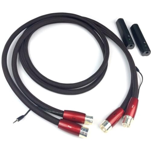 Audiophile FIRE Silver Plated XLR Balance HiFi Audio Cable with Carbon Fiber 72V DBS for Amplifier CD Player