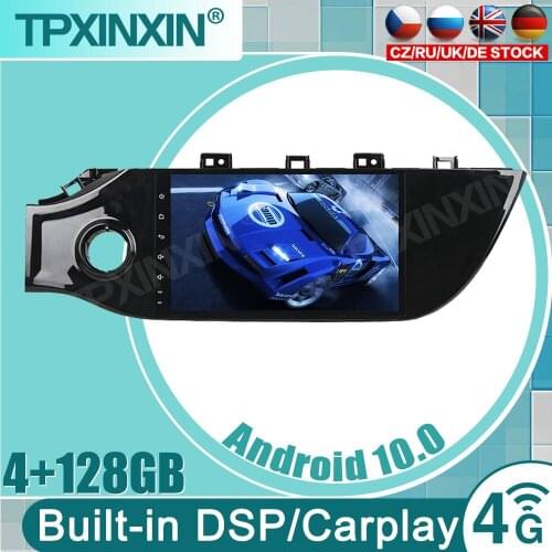 For Kia K2 RIO 2017-2019 PX6 Android 10.0 4+128 Screen Car Multimedia Player BT GPS Navigation Auto Radio Audio Stereo Head Unit