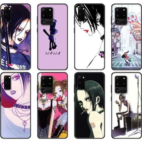 Black tpu Case For Samsung galaxy S20 /S20 PLUS/S20 ultra/S20+ /S20FE back cover Nana osaki