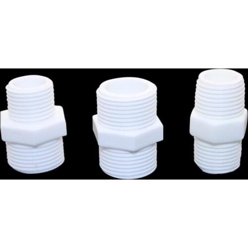 20pcs 1/2'',3/4'',1/2'' to 3/4'' Double male connector European standard for PVC PE PB PEX various plastic pipe