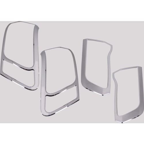 DWCX ABS Chrome Rear Tail Light Lamp Cover Trim Frame Sticker Fit for Jeep Grand Cherokee 2014 2015 2016