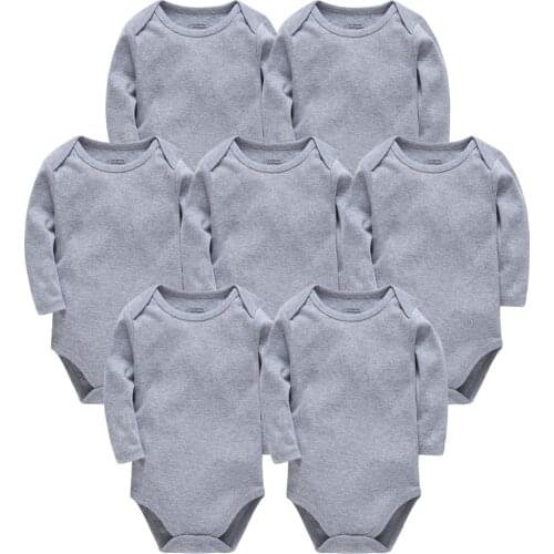 Solid Baby Girl Bodysuit Long Sleeve 100% Cotton Overalls Infant Boy 0-24 Months Jumpsuit Toddler Kids Clothes