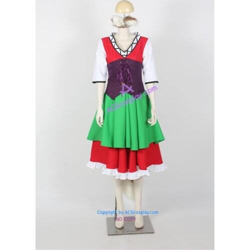 Spice and Wolf Holo Cosplay Costume with big tail