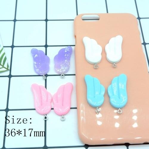 Colorful wing Charms Pendants for DIY decoration bracelets necklace earring key chain Jewelry Making